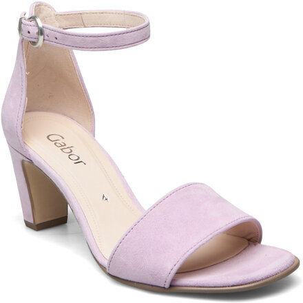 Ankle-Strap Sandal Sandal Med Hæl Lilla Gabor*Betinget Tilbud