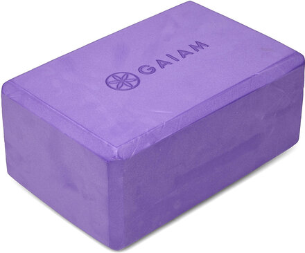 Gaiam Purple Block Accessories Sports Equipment Yoga Equipment Yoga Blocks And Straps Lilla Gaiam*Betinget Tilbud