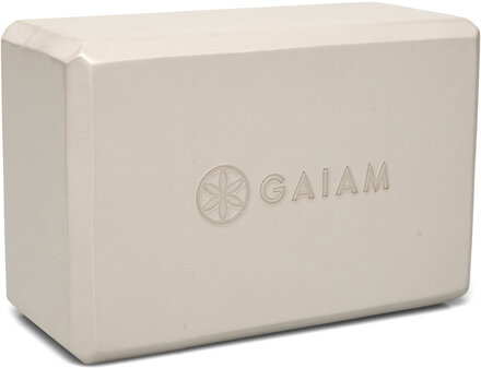 Gaiam Sandst Block Sport Sports Equipment Yoga Equipment Yoga Blocks And Straps Beige Gaiam