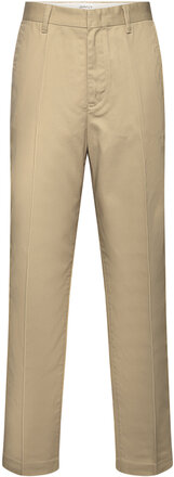 Loose Work Chinos Bottoms Trousers Chinos Beige GANT