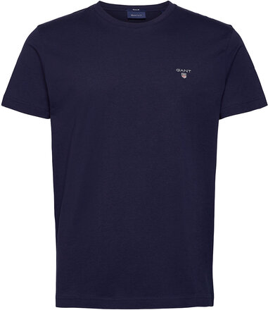 Original Ss T-Shirt Tops T-Kortærmet Skjorte Navy GANT