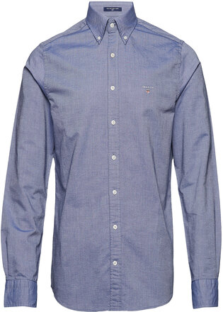 Slim Oxford Shirt Bd Tops Shirts Casual Blue GANT