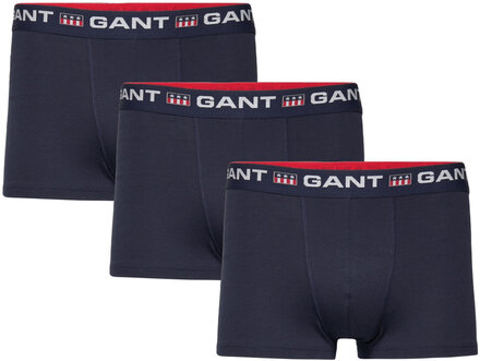 Gant Retro Shield Trunk 3-Pack Boksershorts Marineblå GANT*Betinget Tilbud