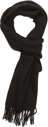 Solid Lambswool Scarf Accessories Scarves Winter Scarves Black GANT