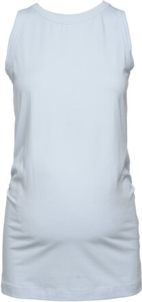 Maternity Tank Top T-shirts & Tops Sleeveless Blå GAP*Betinget Tilbud