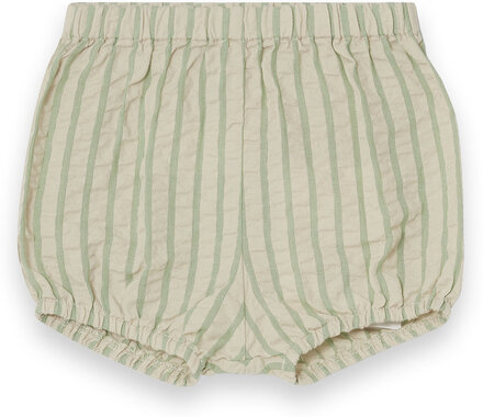 Seersucker Bloomers Bottoms Shorts Green Garbo&Friends