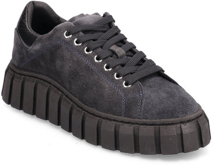 Balo Sneaker - Black/Black Suede Shoes Sneakers Chunky Sneakers Svart Garment Project*Betinget Tilbud