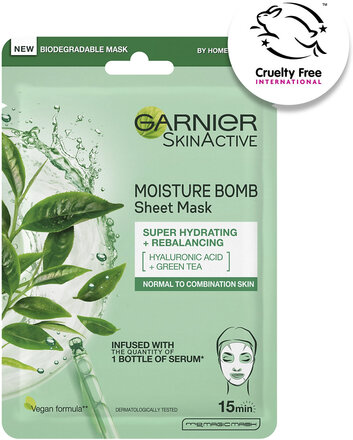 Moisture Bomb Super-Hydrating Re Balancing Sheet Mask Beauty WOMEN Skin Care Face Face Masks Sheet Mask Nude Garnier*Betinget Tilbud