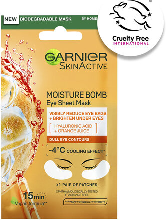 Eye Sheet Mask Moisture Bomb Orange Beauty WOMEN Skin Care Face Face Masks Sheet Mask Nude Garnier*Betinget Tilbud