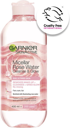 Micellar Rose Water Cleanse & Glow Tired & Dull Skin Ansigtsrens T R Nude Garnier