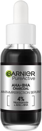 Garnier Skinactive Pureactive Charcoal Anti-Imperfection Serum 30 Ml Serum Ansigtspleje Nude Garnier