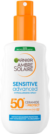 Garnier Ambre Solaire Sensitive Advanced Sun Protection Lotion Spf 50+ 150Ml Solkräm Kropp Nude Garnier