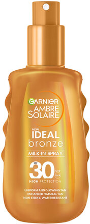 Garnier Ambre Solaire Ideal Bronze Milk-In-Spray, With Spf30 For A Even And Glowing Tan Solkräm Kropp Nude Garnier