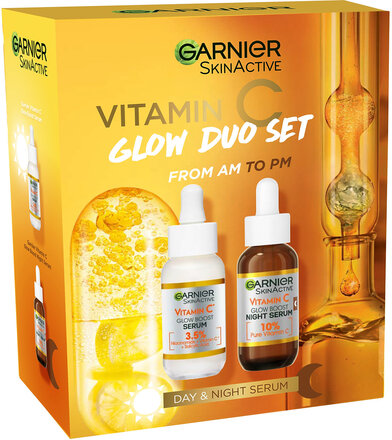 Garnier Skinactive Vitamin C Day And Night Hudpleiesett Nude Garnier*Betinget Tilbud