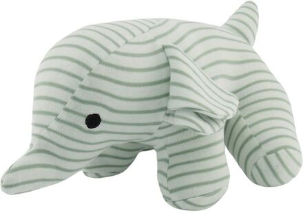 Elephant Soft Green Toys Soft Toys Stuffed Animals Grønn Geggamoja*Betinget Tilbud