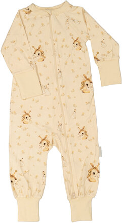 Geggamoja X Mrs Mighetto Bamboo Baby Pyjamas Pyjamas Sie Jumpsuit Multi/patterned Geggamoja