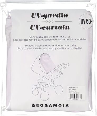 Uv Curtain Black Baby & Maternity Strollers & Accessories Sun- & Raincovers White Geggamoja