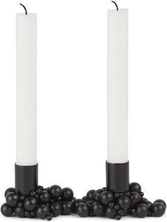 Molekyl Candlelight 2 Home Decoration Candlesticks & Tealight Holders Black Gejst