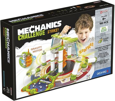 Geomag Mechanics Recycled Challenge Strike Toys Puzzles And Games Games Board Games Multi/patterned Geomag