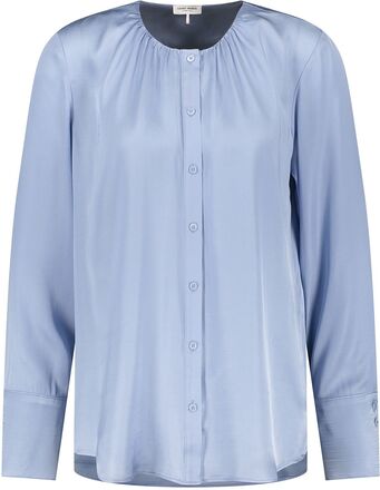Blouse 1/1 Sleeve Tops Blouses Long-sleeved Blue Gerry Weber