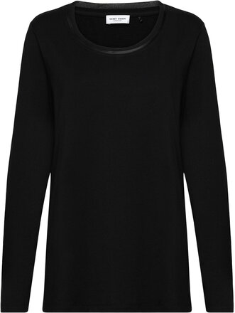 T-Shirt 1/1 Sleeve Tops T-shirts & Tops Long-sleeved Black Gerry Weber