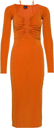 Lorna Midi Dress Dresses Bodycon Dresses Oransje Gina Tricot*Betinget Tilbud