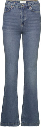 Flare Highwaist Jeans Bottoms Jeans Flares Blue Gina Tricot