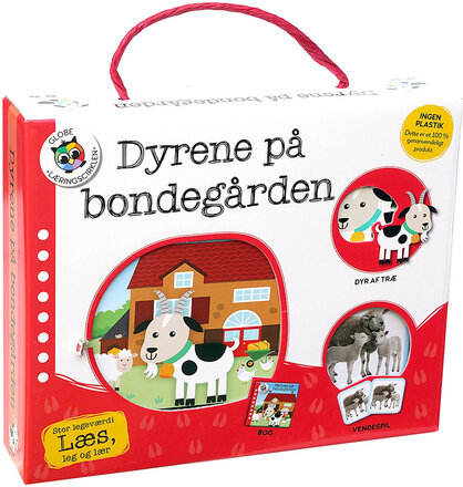 Dyrene På Bondegården Toys Puzzles And Games Games Memory Multi/patterned GLOBE