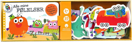 Alle Mine Følelser Toys Kids Books Educational Books Pedagogical Puzzles Multi/mønstret GLOBE*Betinget Tilbud