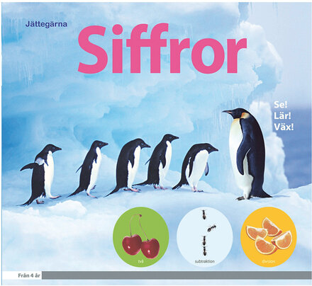 Jättegärna: Siffror Toys Baby Books Educational Books Multi/patterned GLOBE