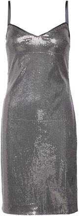 Kayla Dress Dresses Sequin Dresses Sølv GUESS Jeans*Betinget Tilbud