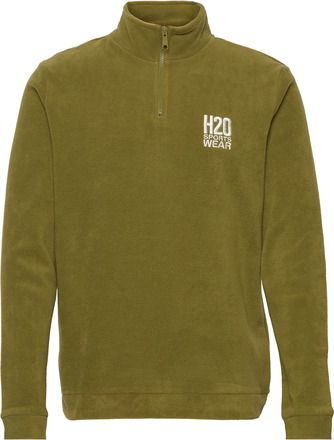 Blokhus Fleece Half Zip Tops Sweatshirts & Hoodies Fleeces & Midlayers Green H2O