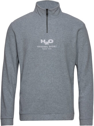 Blåvand Fleece Half Zip Tops Sweat-shirts & Hoodies Fleeces & Midlayers Grey H2O