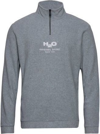 Blåvand Fleece Half Zip Sweat-shirts & Hoodies Fleeces & Midlayers Grå H2O*Betinget Tilbud