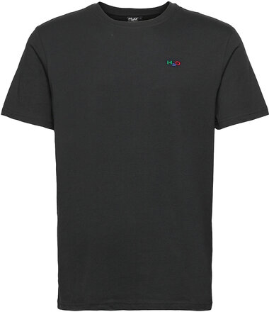 Base Tee Tops T-shirts Short-sleeved Black H2O