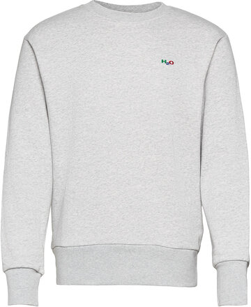 Base Sweat O'neck Tops Sweatshirts & Hoodies Sweatshirts Grey H2O