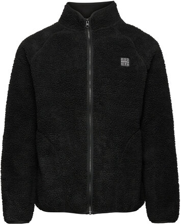 Langli Pile Jacket Sweat-shirts & Hoodies Fleeces & Midlayers Svart H2O*Betinget Tilbud