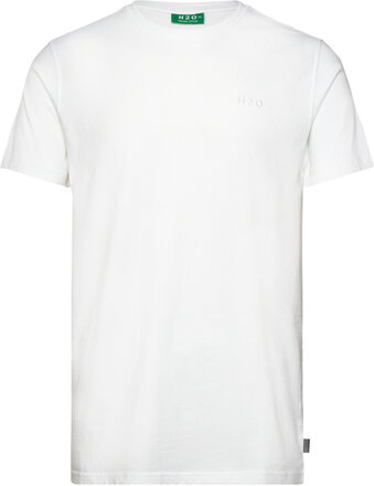 Happy Tee Tops T-shirts Short-sleeved White H2O