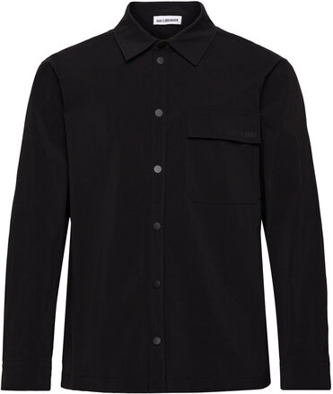 Nylon Patch Pocket Shirt Long Sleeve Designers Overshirts Black HAN Kjøbenhavn