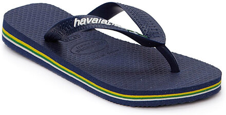 Brasil Logo Shoes Summer Shoes Flip Flops Blå Havaianas*Betinget Tilbud
