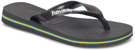 Hav Kids Brazil Logo Shoes Summer Shoes Sandals Flip Flops Black Havaianas
