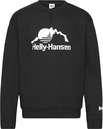 Yu Crew Sweater 2.0 Sport Sweatshirts & Hoodies Sweatshirts Black Helly Hansen