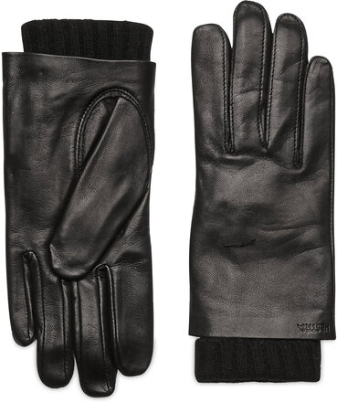 Megan Accessories Gloves Finger Gloves Svart Hestra*Betinget Tilbud