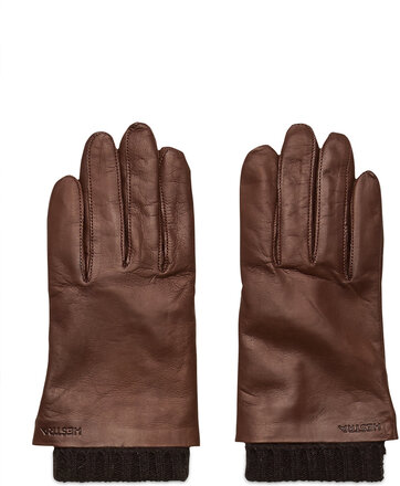 Megan Accessories Gloves Finger Gloves Brun Hestra*Betinget Tilbud