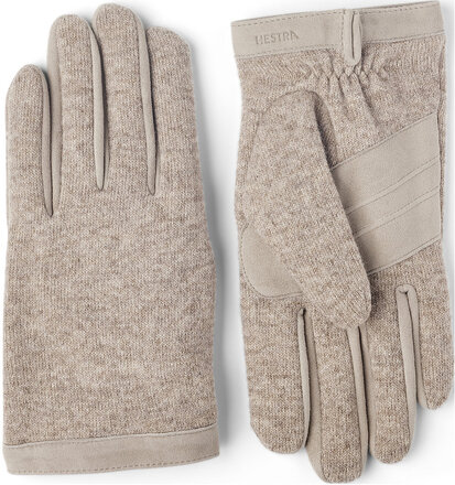 Ethan Accessories Gloves Finger Gloves Beige Hestra*Betinget Tilbud