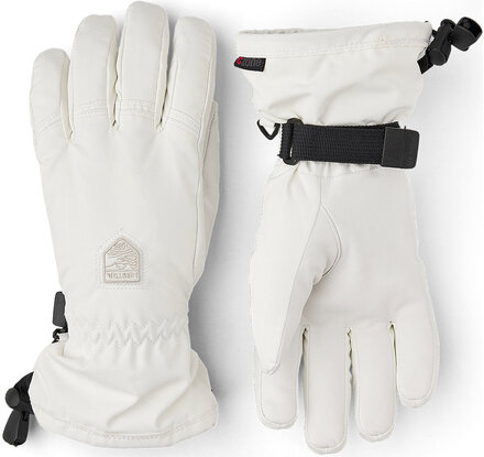 Women's Powder Cz - 5 Finger Sport Gloves Finger Gloves White Hestra