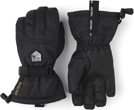 Gore-Tex Gauntlet Jr. - 5 Finger Black-3 Accessories Gloves & Mittens Gloves Svart Hestra*Betinget Tilbud
