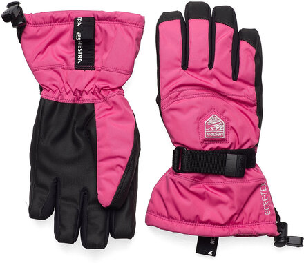 Gore-Tex Gauntlet Jr. - 5 Finger Black-3 Accessories Gloves & Mittens Gloves Rosa Hestra*Betinget Tilbud