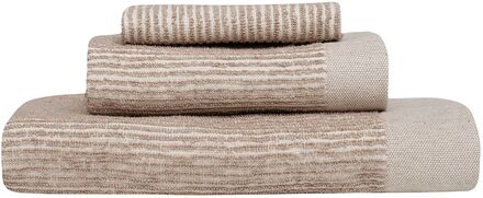 Nature Linen Towel Home Textiles Bathroom Textiles Towels & Bath Towels Bath Towels Beige Høie Of Scandinavia