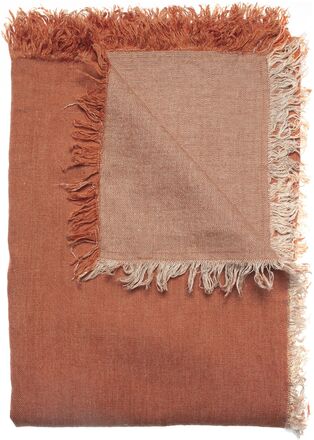 Merlin Throw Home Textiles Cushions & Blankets Blankets & Throws Orange Himla